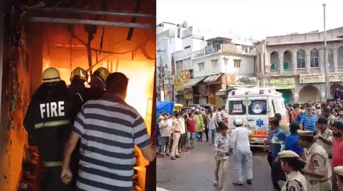 হায়দরাবাদে ভবনে ভয়াবহ আগুন, নারী-শিশুসহ নিহত ১৭